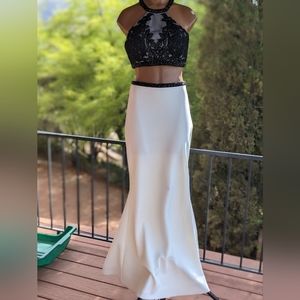 2 piece formal dress